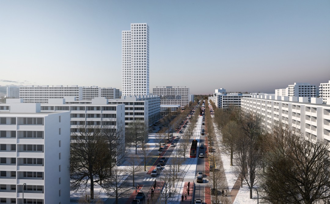 Hlavní ulice | urbanistická studie Novodvorská