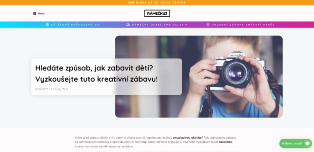 Rámečkuj.cz: Hledáte způsob, jak zabavit děti? Vyzkoušejte tuto kreativní zábavu!