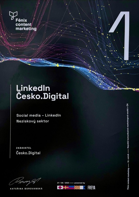 1. místo – LinkedIn Česko.Digital | Soutěž Fénix Content Marketing