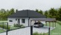 Vizualizace rodinného domu s černou střechou | vizualizace exteriéru