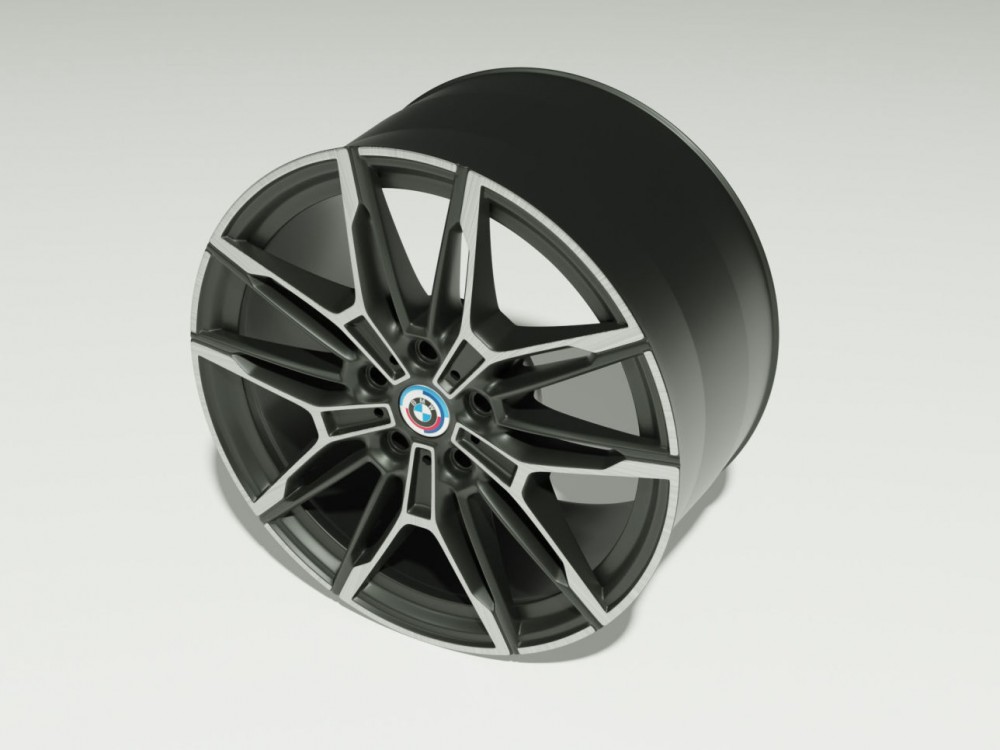 BMW 930m Bi-color rims 3D model