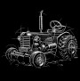 Skicová ilustrace traktoru Zetor 25