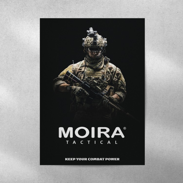 Plakát a s tím i celý vizuál pro MOIRA TACTICAL