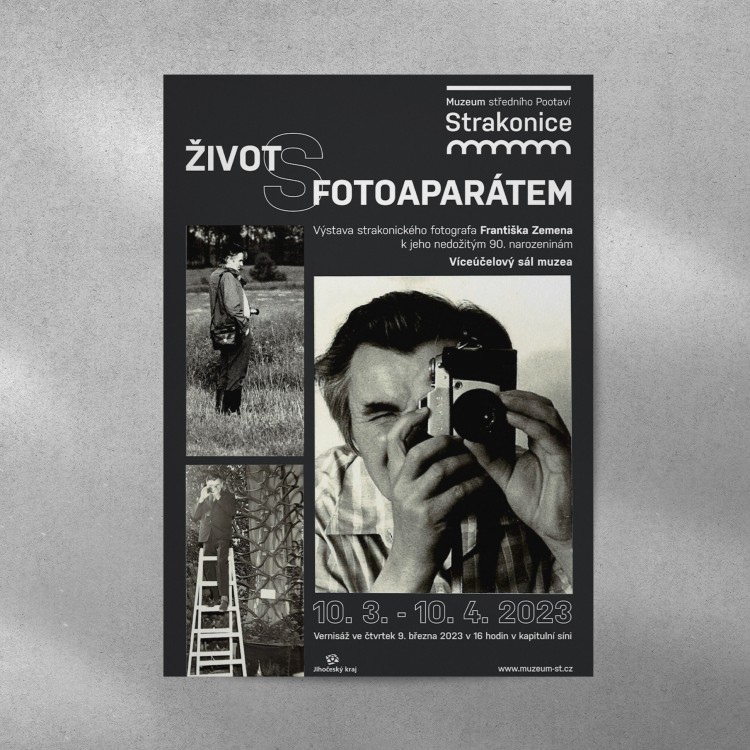 Design plakátu na výstavu fotografií | Muzeum středního Pootaví Strakonice