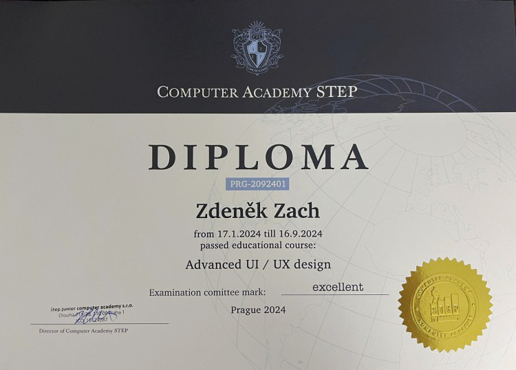 Certifikát UI / UX Design | Computer Academy Step