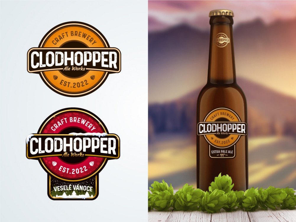 Clodhopper - Logo a etikety