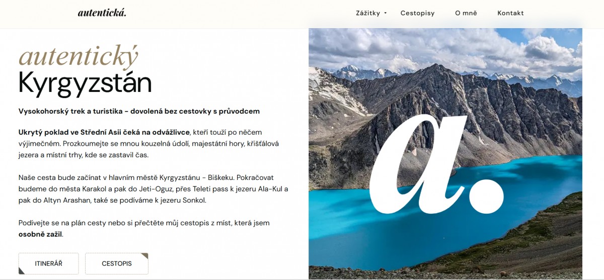 Copy pro web nabízející cestovatelské zážitky
