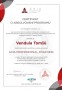 Certifikát o absolvování programu Axia Professional Coaching