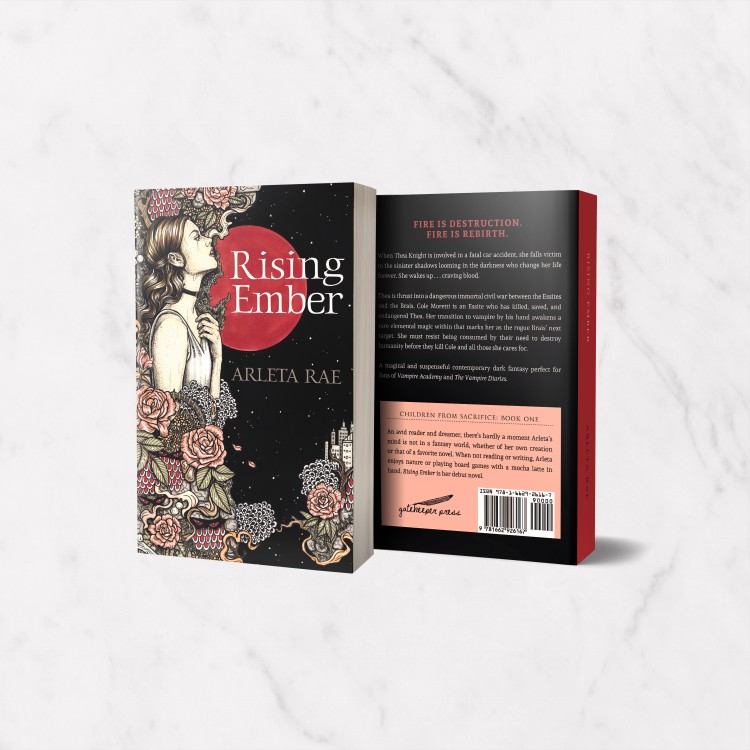 Design knižní obálky - Rising Ember