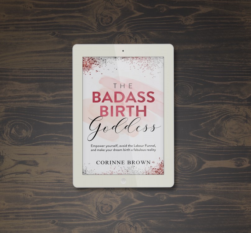 Grafický návrh obálky ebooku - The Badass Birth Goddess