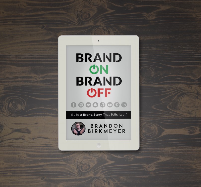 Grafický návrh obálky ebooku - Brand On Brand Off