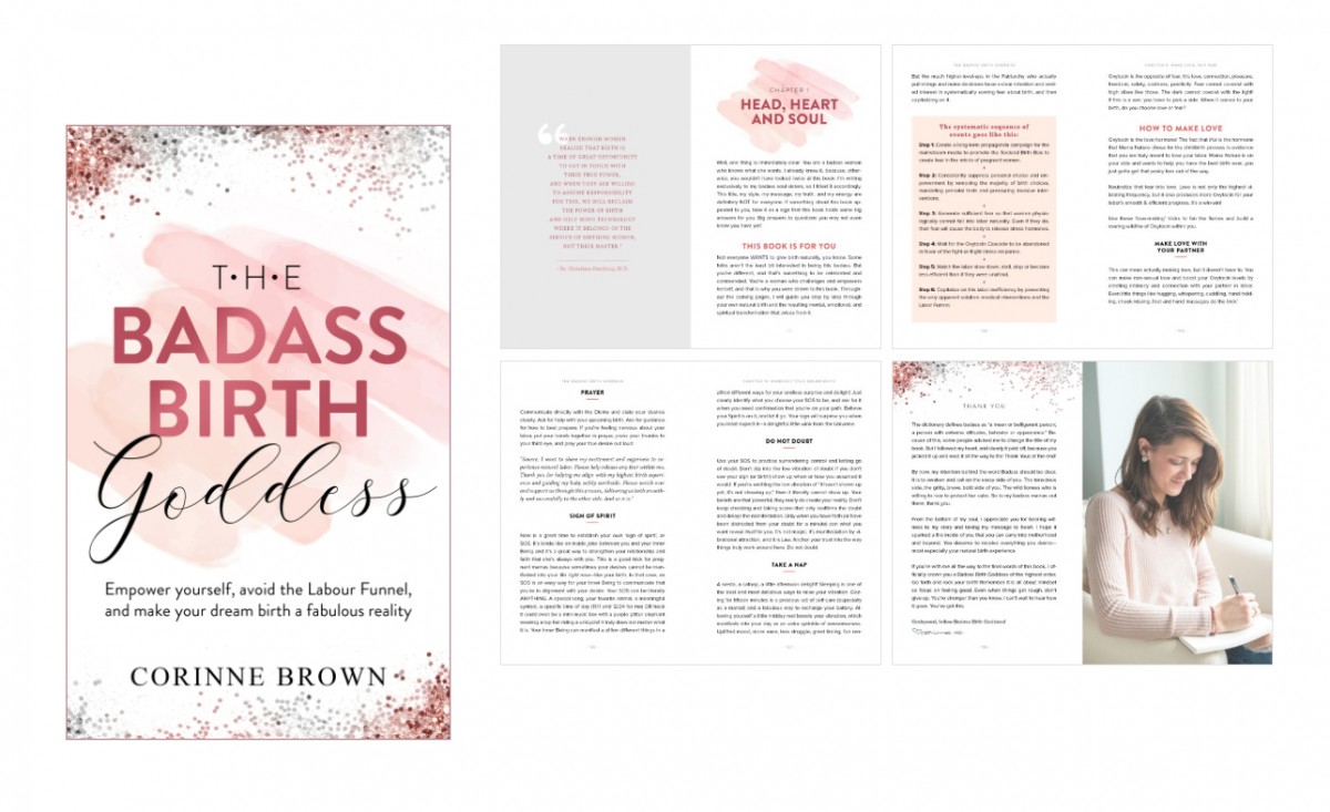DTP sazba knihy - The Badass Birth Goddess