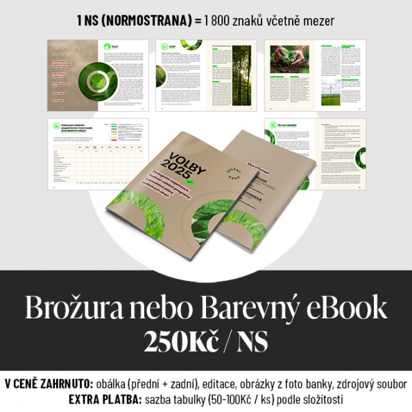 Ceník - Brožura - barevný eBook