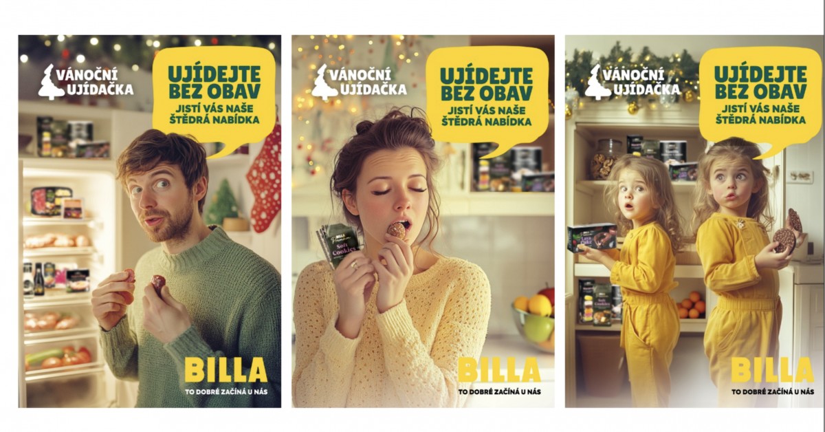 Billa, návrh vánoční kampaně