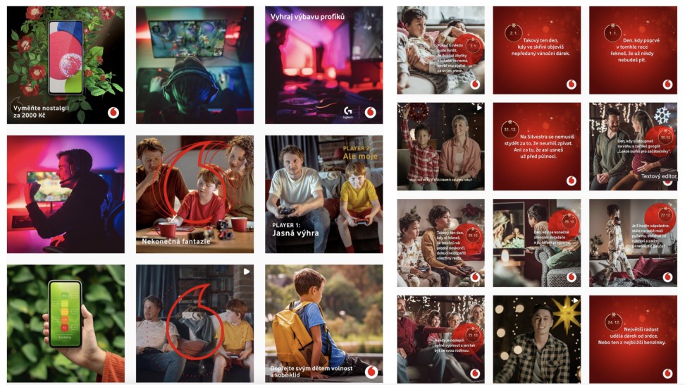 Vodafone, IG design obsahu