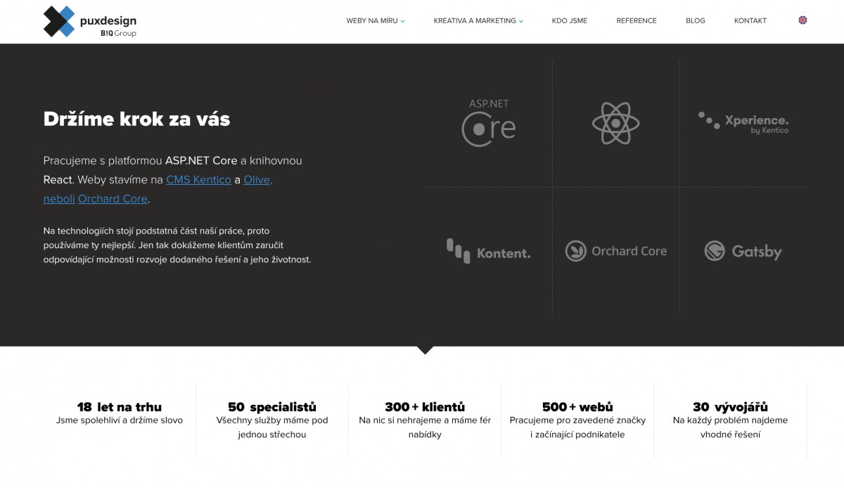 Webcopy pro PUXdesign (2. redesign)