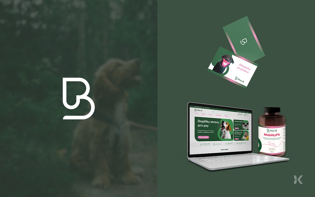 Plan B logo a vizuální identita