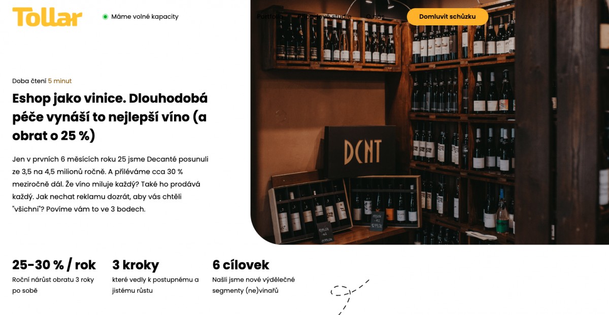 Eshop jako vinice. Dlouhodobá péče vynáší to nejlepší víno (a obrat o 25 %)