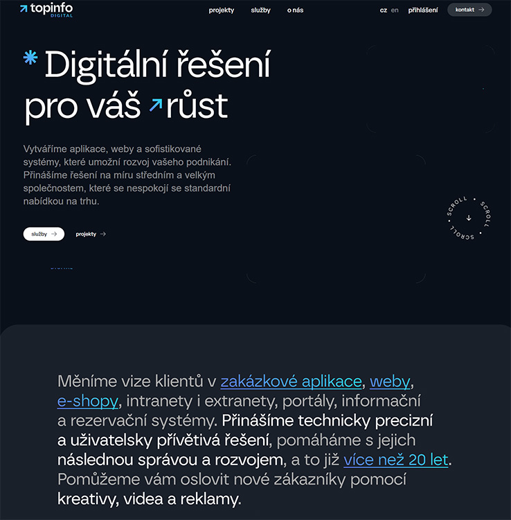 Top-info homepage
