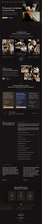 Zažij dřevo | landing-page