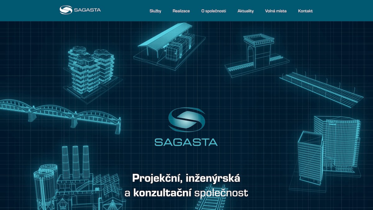 Firemní webové stránky pro SAGASTA s.r.o.