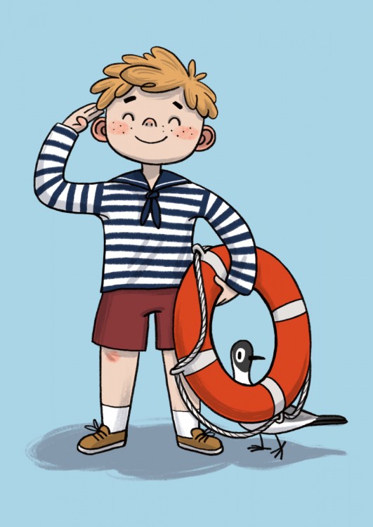 Malý námořník | dětská ilustrace