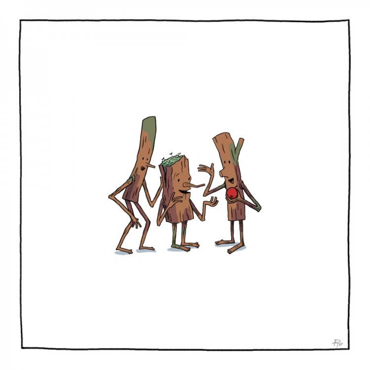 Les | kreslená postava