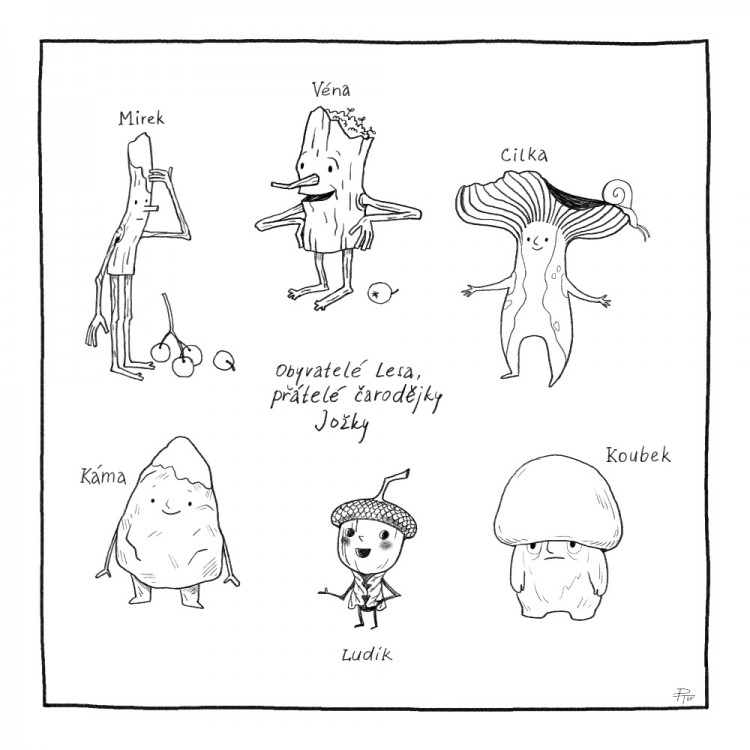 Lesní bytosti | návrh postav