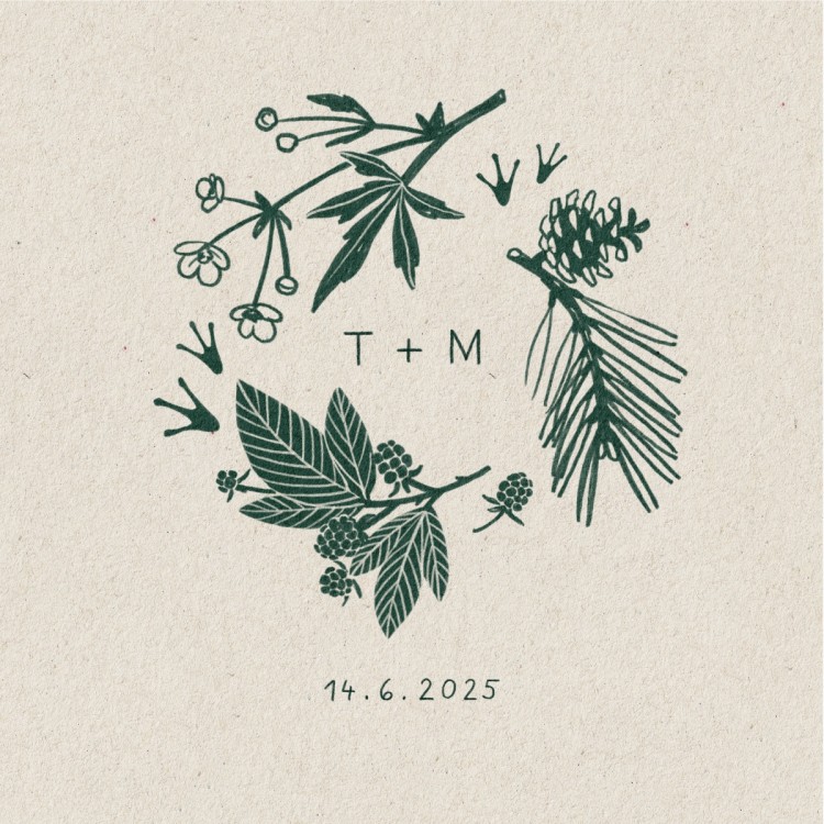 Kreslené svatební oznámení