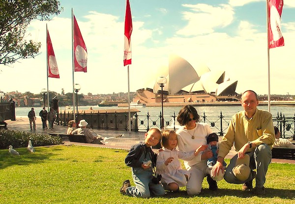 V autstralském Sydney, krátce po porodu