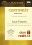 Certifikát z kurzu Exkluzivní poptávka | Realitní akademie ČR  (zobrazit v plné velikosti)