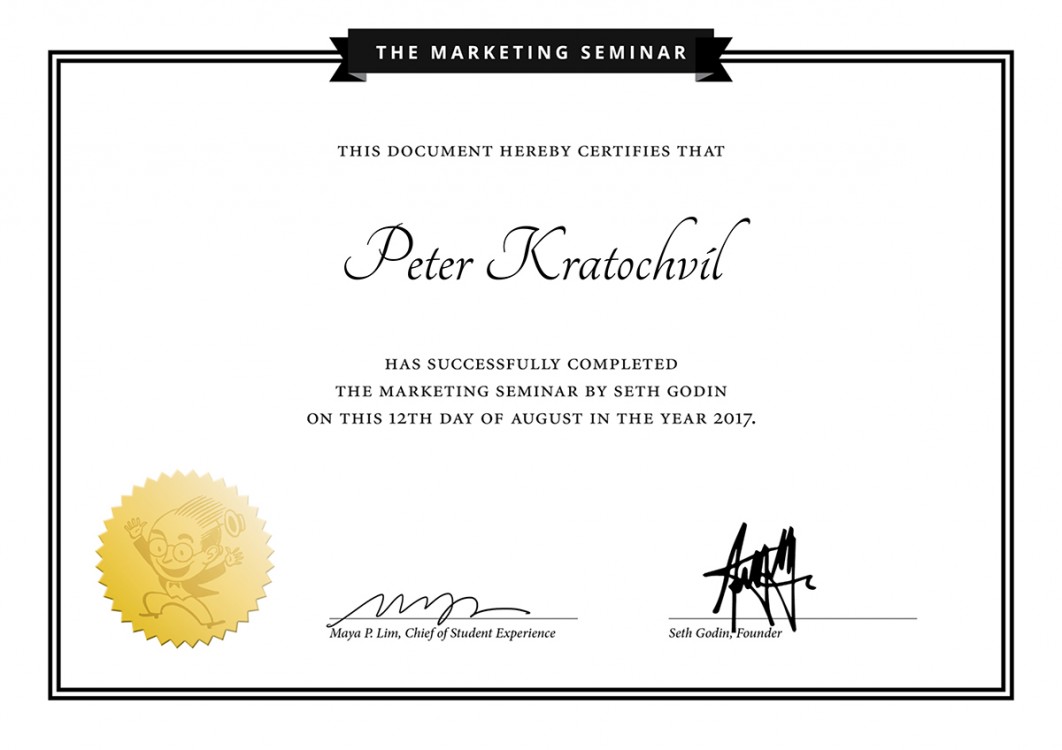 The Marketing Seminar By Seth Godin