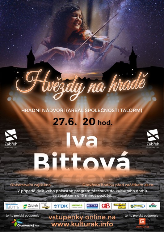 Návrh plakátu na open-air kulturní akci v areálu zámku v Zábřehu
